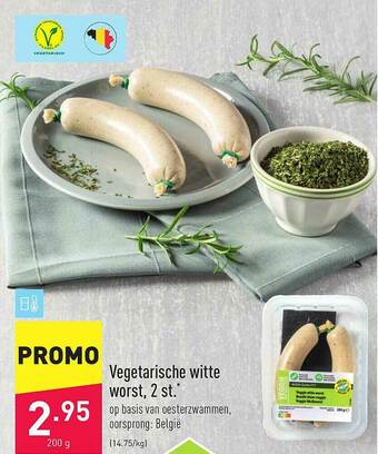 ALDI Vegetarische Witte Worst aanbieding