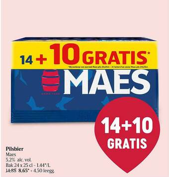 Delhaize Pilsbier Maes aanbieding