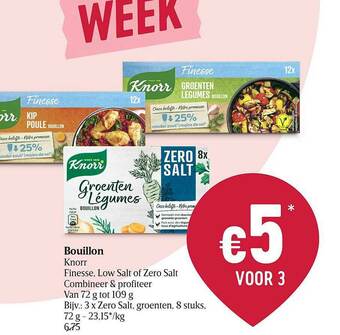 Delhaize Bouillon Knorr aanbieding