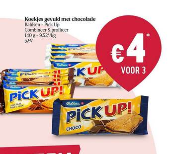 Koekjes Gevuld Met Chocolade Bahlsen Pick Up