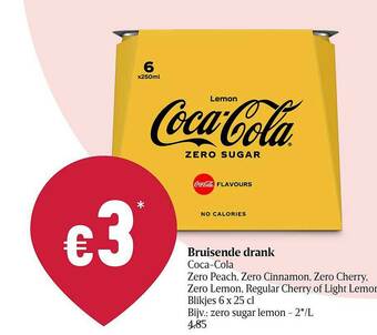 Delhaize Bruisende Drank Coca Cola aanbieding