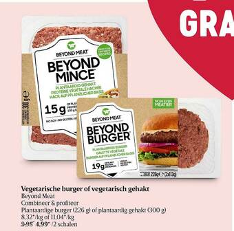 Delhaize Vegetarische Burger Of Vegetarisch Gehakt Beyond Meat aanbieding