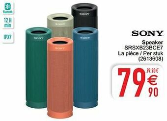 Cora Sony speaker srsxb23bce7 aanbieding
