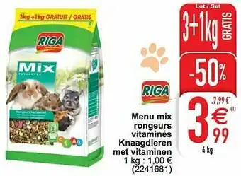 Menu mix rongeurs vitaminés knaagdieren met vitaminen