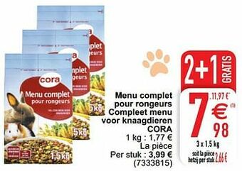 Cora Menu complet pour rongeurs compleet menu voor knaagdieren cora aanbieding