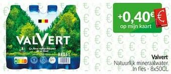 Intermarché Valvert natuurlijk mineraalwater aanbieding