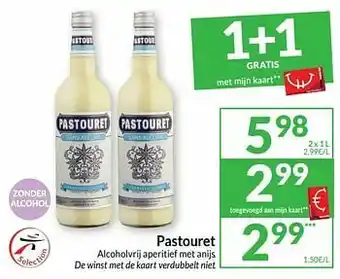Intermarché Pastouret alcoholvrij aperitief met anijs aanbieding