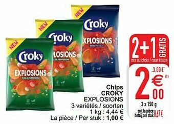 Cora Chips croky explosions aanbieding