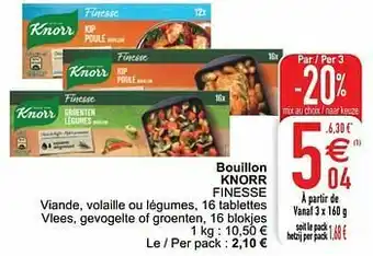 Cora Bouillon knorr finesse aanbieding