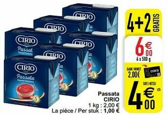 Cora Passata cirio aanbieding