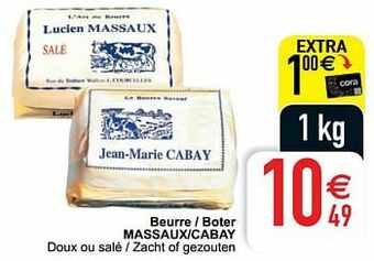 Cora Beurre - boter massaux-cabay aanbieding