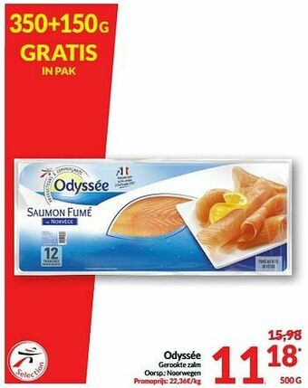 Intermarché Odyssée gerookte zalm aanbieding