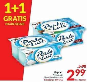 Intermarché Yoplait perle de lait aanbieding