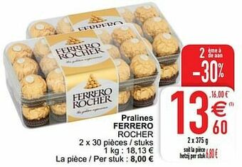 Cora Pralines ferrero rocher aanbieding