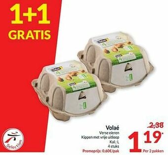Intermarché Volaé verse eieren kippen met vrije uitloop aanbieding