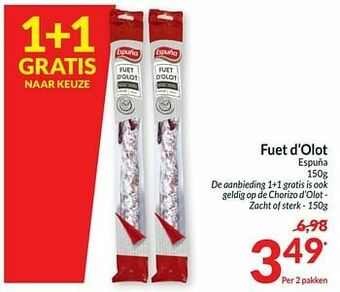 Intermarché Fuet d’olot espuña aanbieding