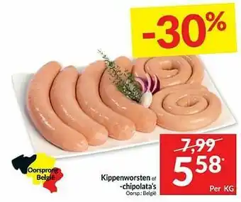 Intermarché Kippenworsten of -chipolata’s aanbieding