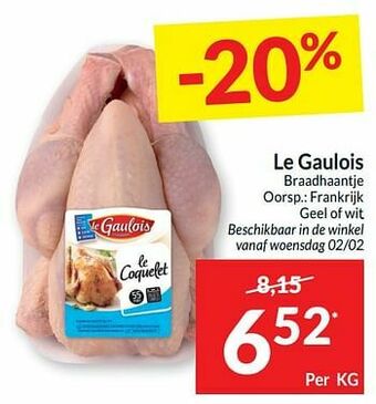 Intermarché Le gaulois braadhaantje aanbieding