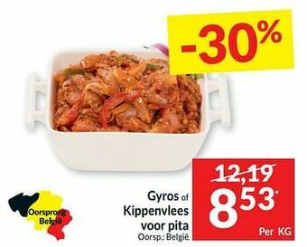 Intermarché Gyros of kippenvlees voor pita aanbieding
