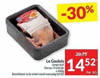Intermarché Le gaulois jonge duif aanbieding