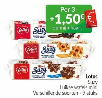 Intermarché Lotus suzy luikse wafels mini aanbieding