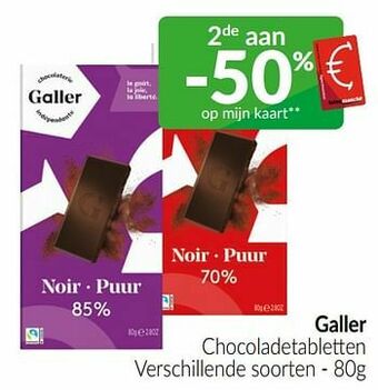 Intermarché Galler chocoladetabletten aanbieding