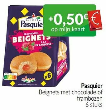 Intermarché Pasquier beignets met chocolade of frambozen aanbieding