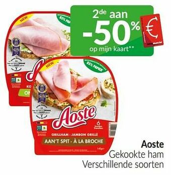 Intermarché Aoste gekookte ham aanbieding