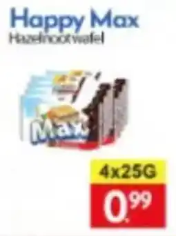 Tanger Markt Happy Max hazelnootwafel aanbieding