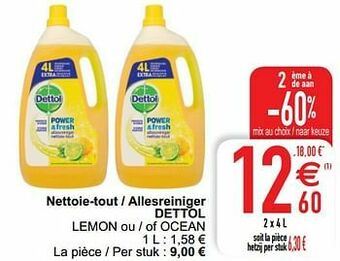 Cora Nettoie-tout - allesreiniger dettol lemon ou - of ocean aanbieding