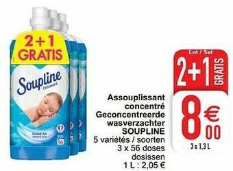 Cora Assouplissant concentré geconcentreerde wasverzachter soupline aanbieding