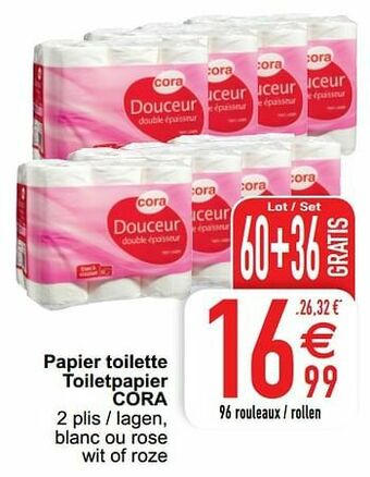 Cora Papier toilette toiletpapier cora aanbieding