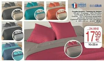 Cora Couette bicolore - tweekleurig dekbed aanbieding
