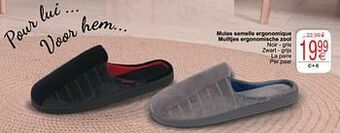 Cora Mules semelle ergonomique muiltjes ergonomische zool aanbieding
