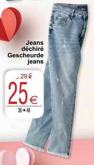Cora Jeans déchiré gescheurde jeans aanbieding