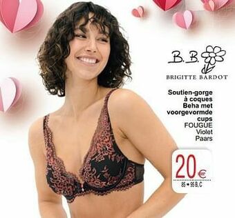 Cora Soutien-gorge à coques beha met voorgevormde cups fougue aanbieding