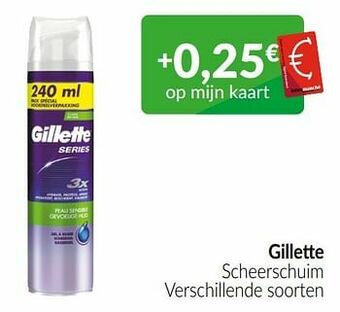 Intermarché Gillette scheerschuim aanbieding