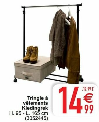 Tringle à vêtements kledingrek