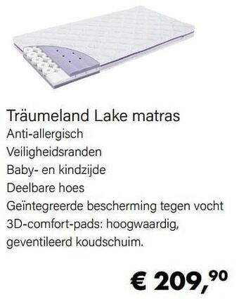 Multi bazar Träumeland lake matras aanbieding