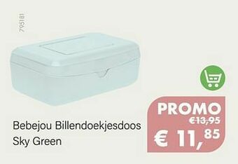 Multi bazar Bebejou billendoekjesdoos sky green aanbieding