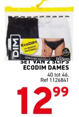 Trafic Set van 2 slips ecodim dames aanbieding