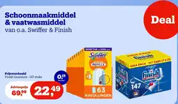 Bol.com Schoonmaakmiddel & vaatwasmiddel van o.a. Swiffer & Finish aanbieding