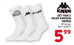 Trafic Set van 3 paar sokken heren aanbieding