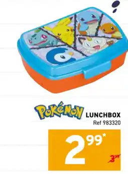 Trafic Pokemon lunchbox aanbieding