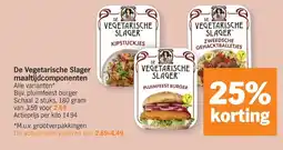 Albert Heijn De Vegetarische Slager maaltijdcomponenten aanbieding