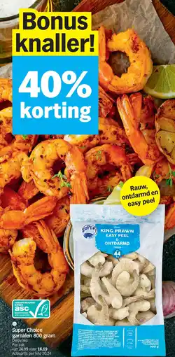 Albert Heijn Super Choice garnalen aanbieding