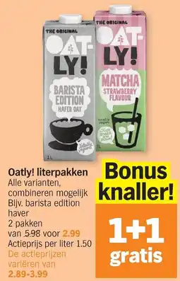 Albert Heijn Oatly! literpakken aanbieding