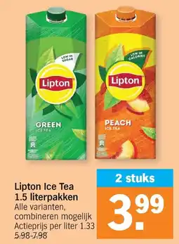 Albert Heijn Lipton ice tea aanbieding