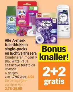 Albert Heijn Witte Reus self active toiletblok aanbieding