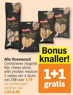 Albert Heijn Rosewood chewy sticks aanbieding